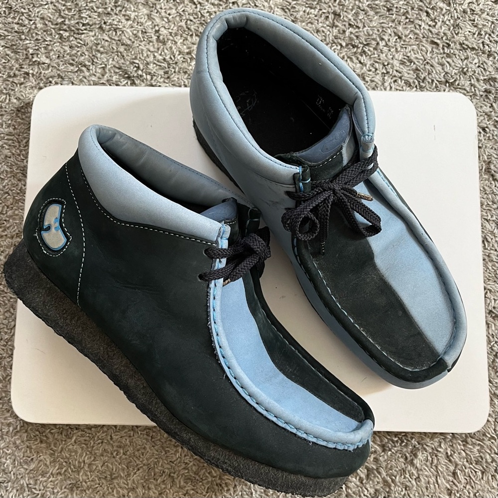 🔴Wu Wear Shoes Size 11 Wu-Tang Wallabees Vintage 90’s Split Blue Rare